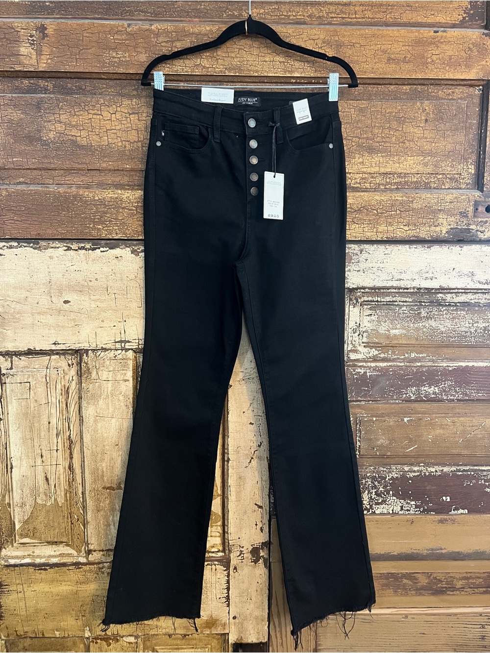 Judy Blue High Rise Bootcut Jeans | Raw Hem Stretch Denim | Size 7 | NWT